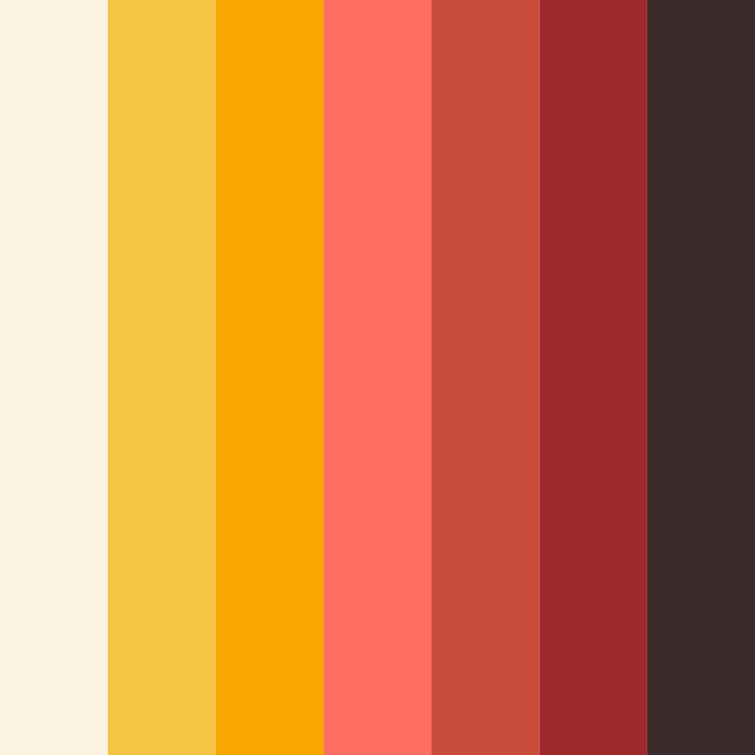 Download circus orange color palette PNG image (square)