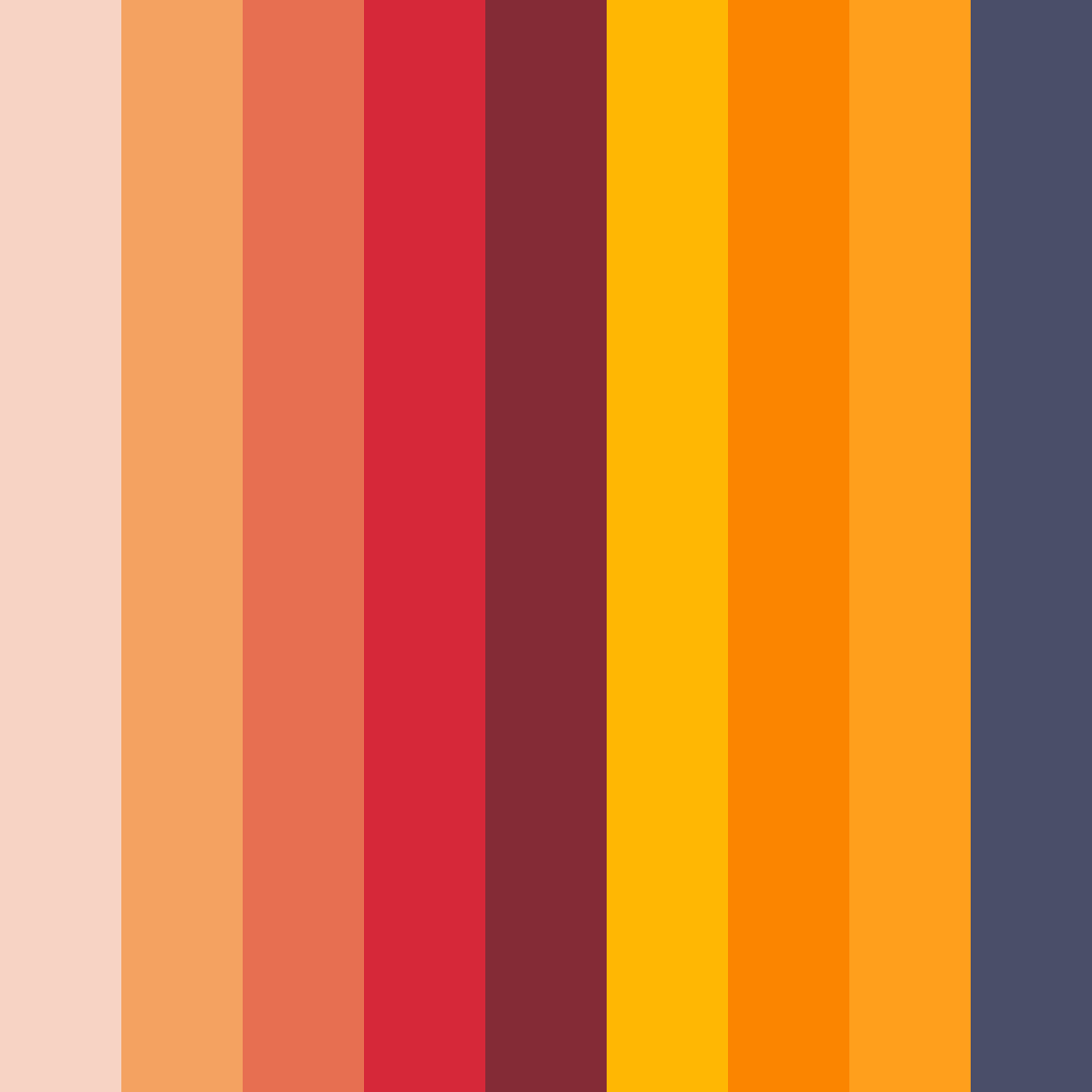 Download dynasty dawn color palette PNG image (square)