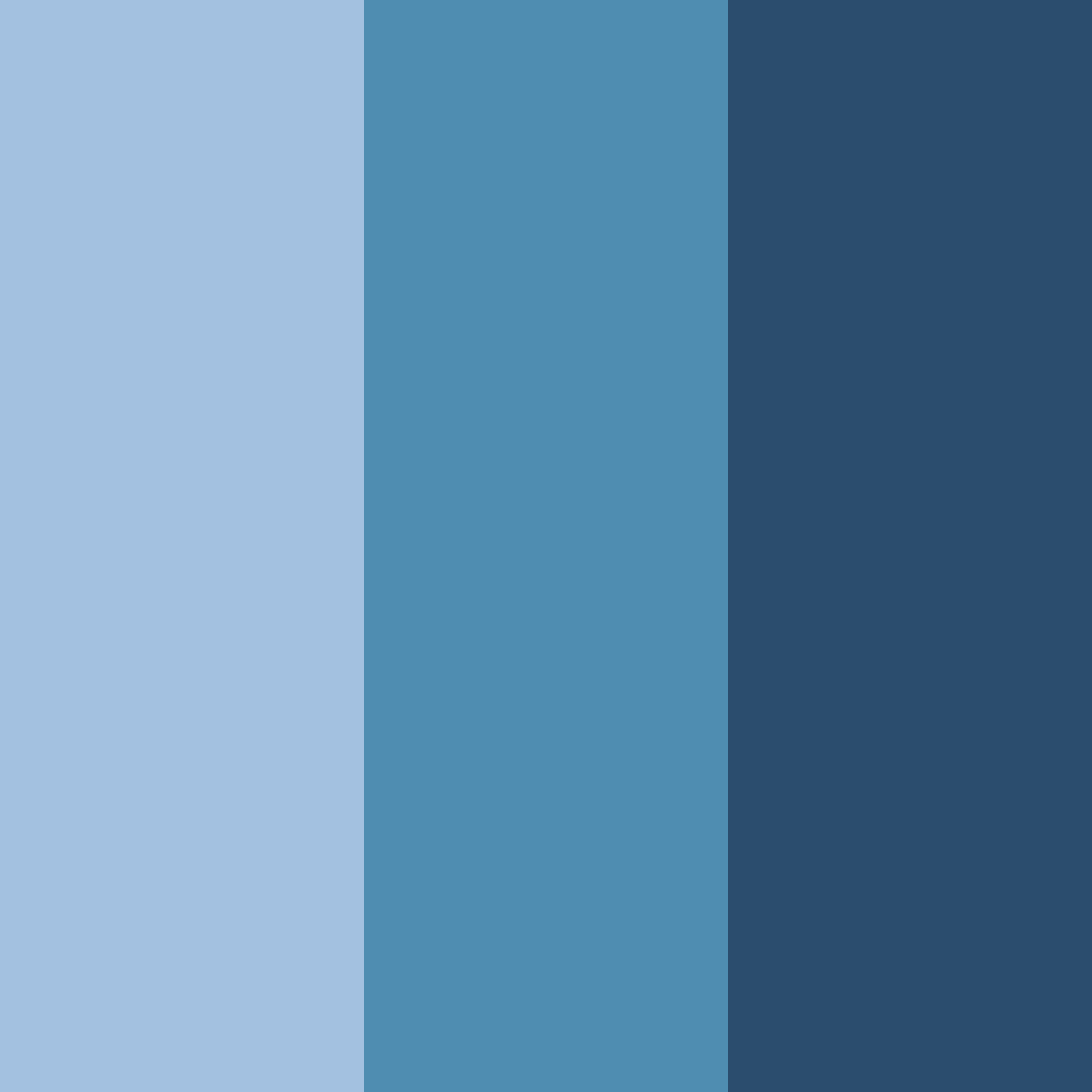 Download cool blue color palette PNG image (square)