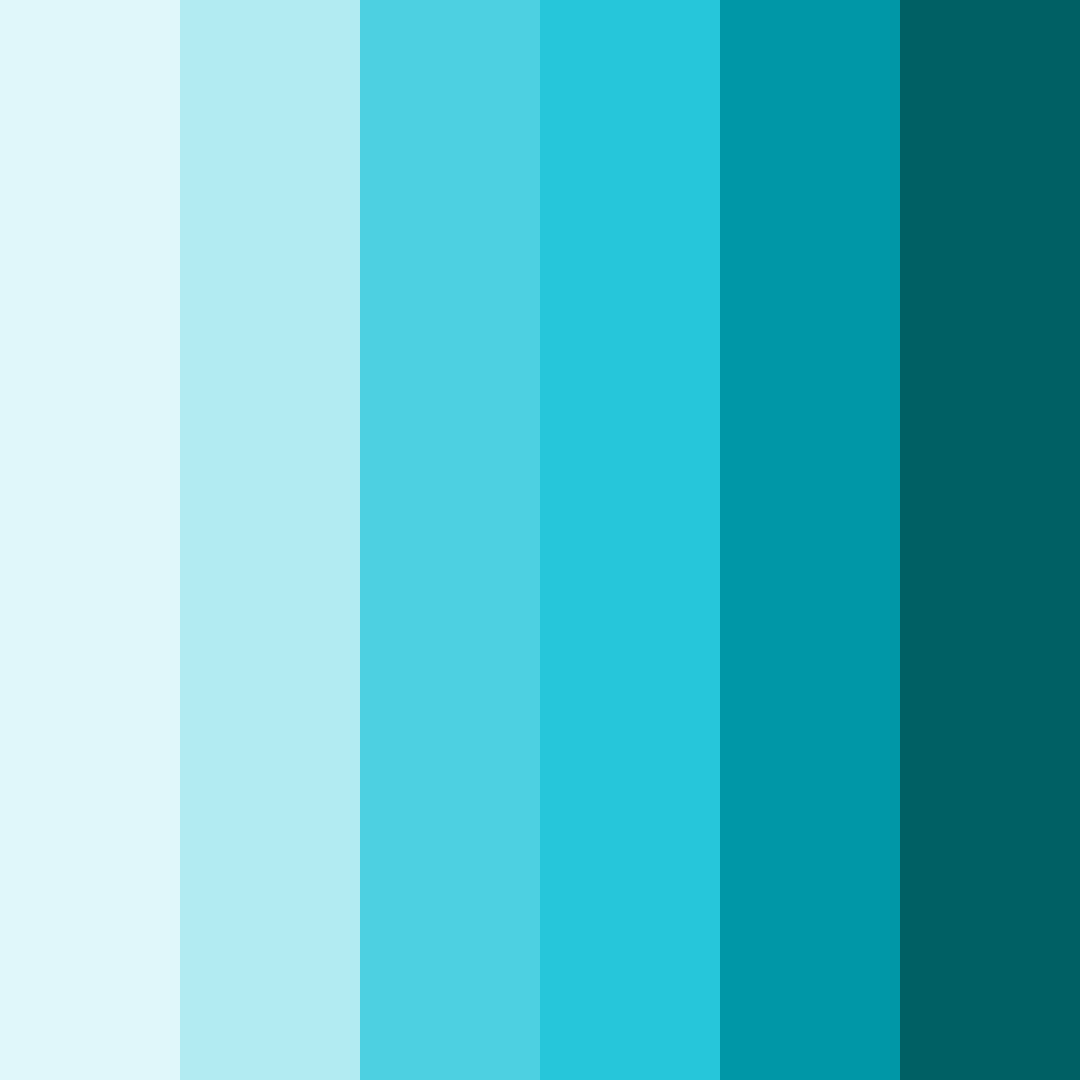 Download tech aqua dream color palette PNG image (square)