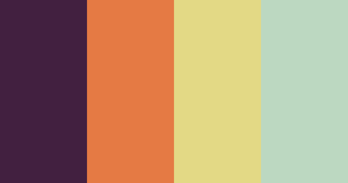 Download muted sunset color palette PNG image (landscape)