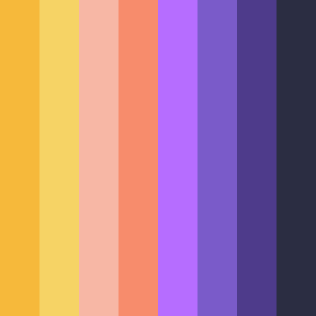 Download neon dream spectrum color palette PNG image (square)