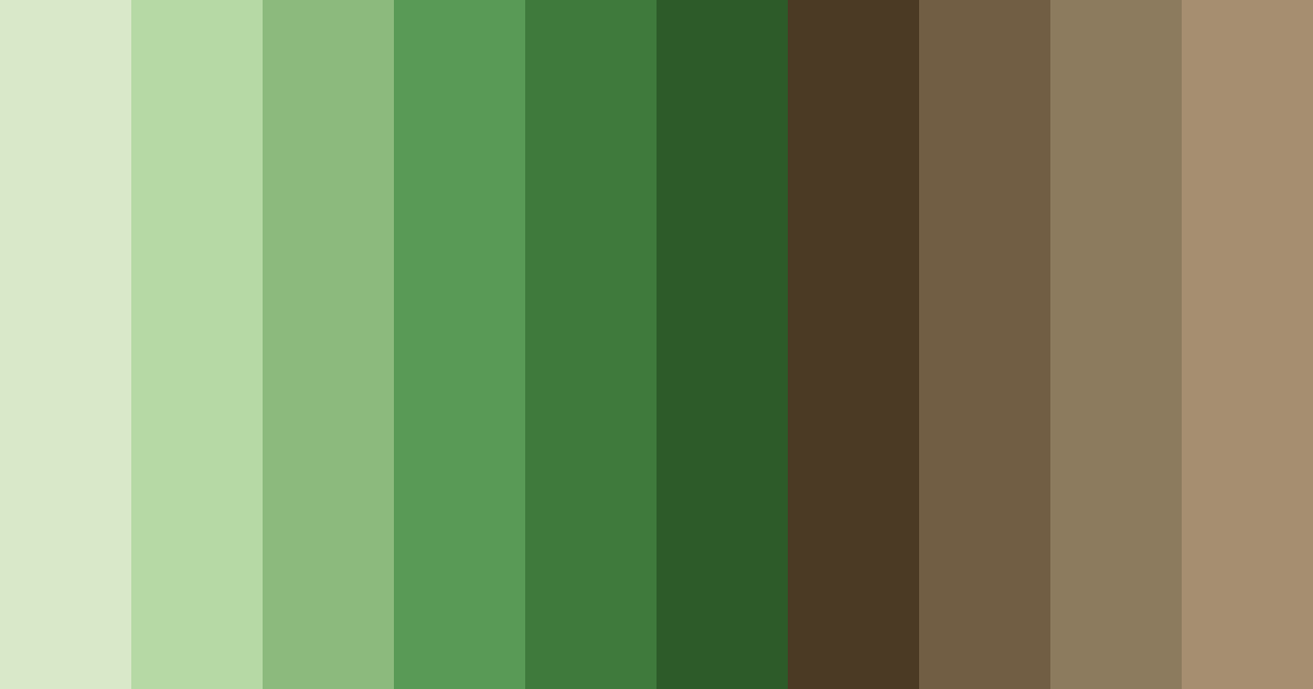 Download forest floor harmony color palette PNG image (landscape)