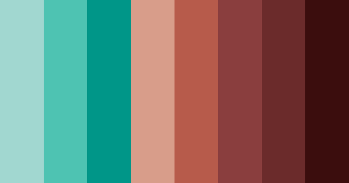 Download tropical earth tones color palette PNG image (landscape)