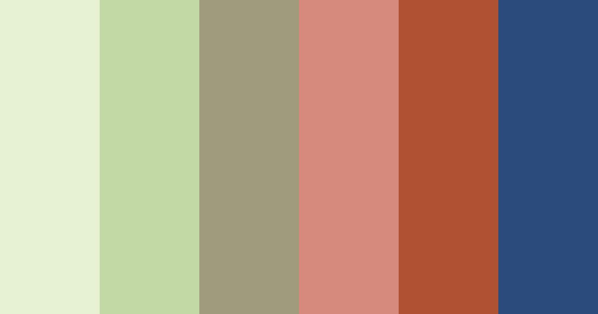 Download shades of green brown red blue yellow color palette PNG image (landscape)