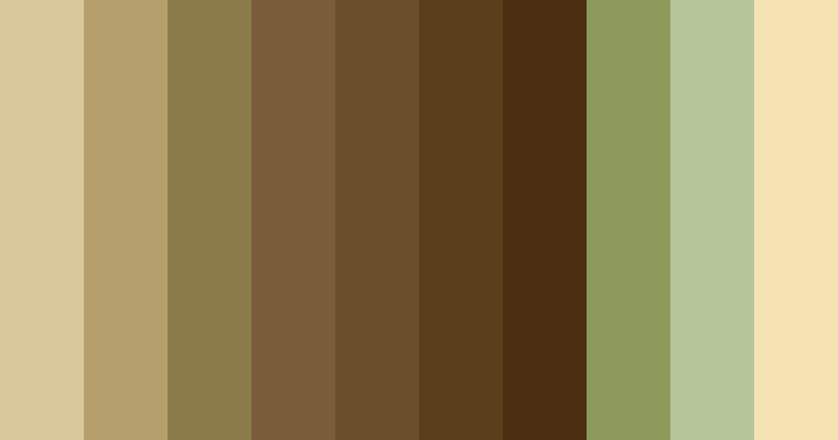 Download earthy elegance color palette PNG image (landscape)