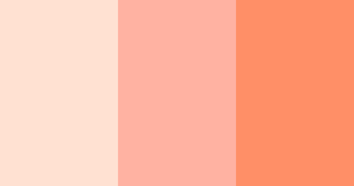 Download peach sunrise color palette PNG image (landscape)