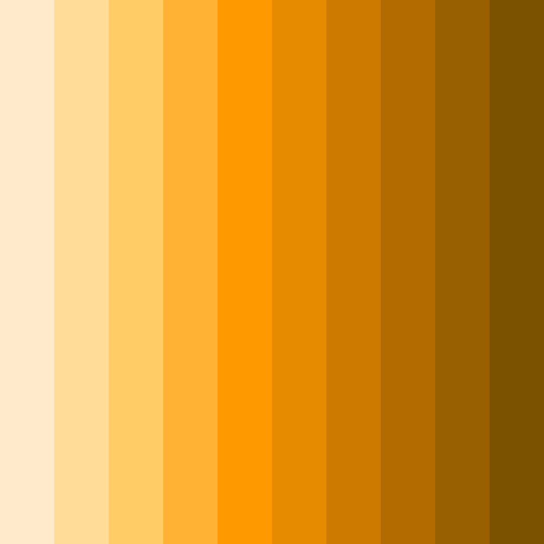 Download amber sunrise color palette PNG image (square)