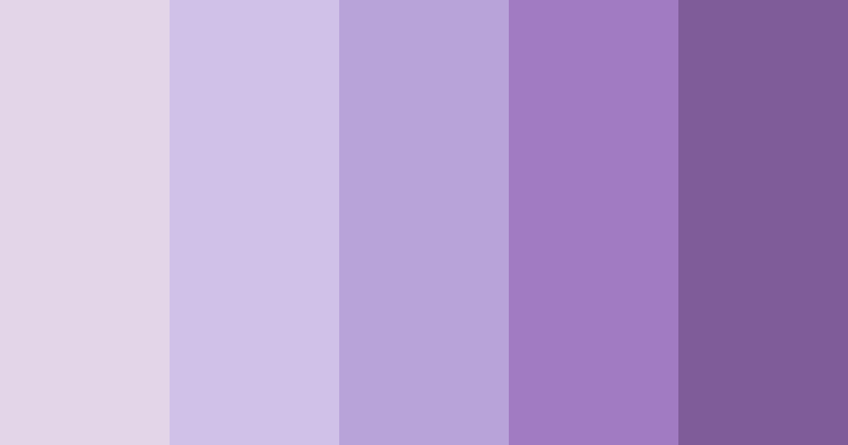 Download light purple dream color palette PNG image (landscape)
