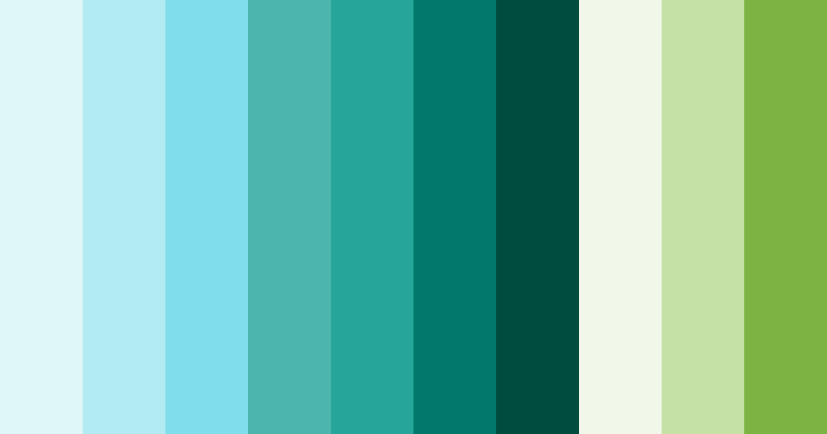Download teal nature color palette PNG image (landscape)