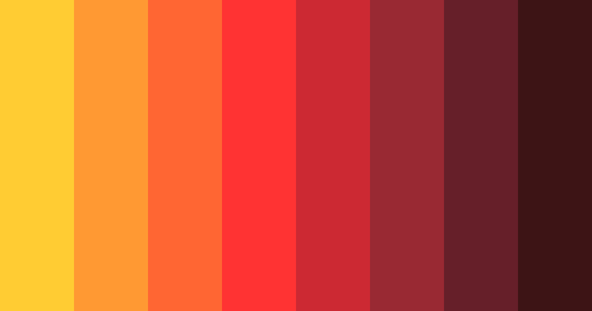 Download blazing ember color palette PNG image (landscape)