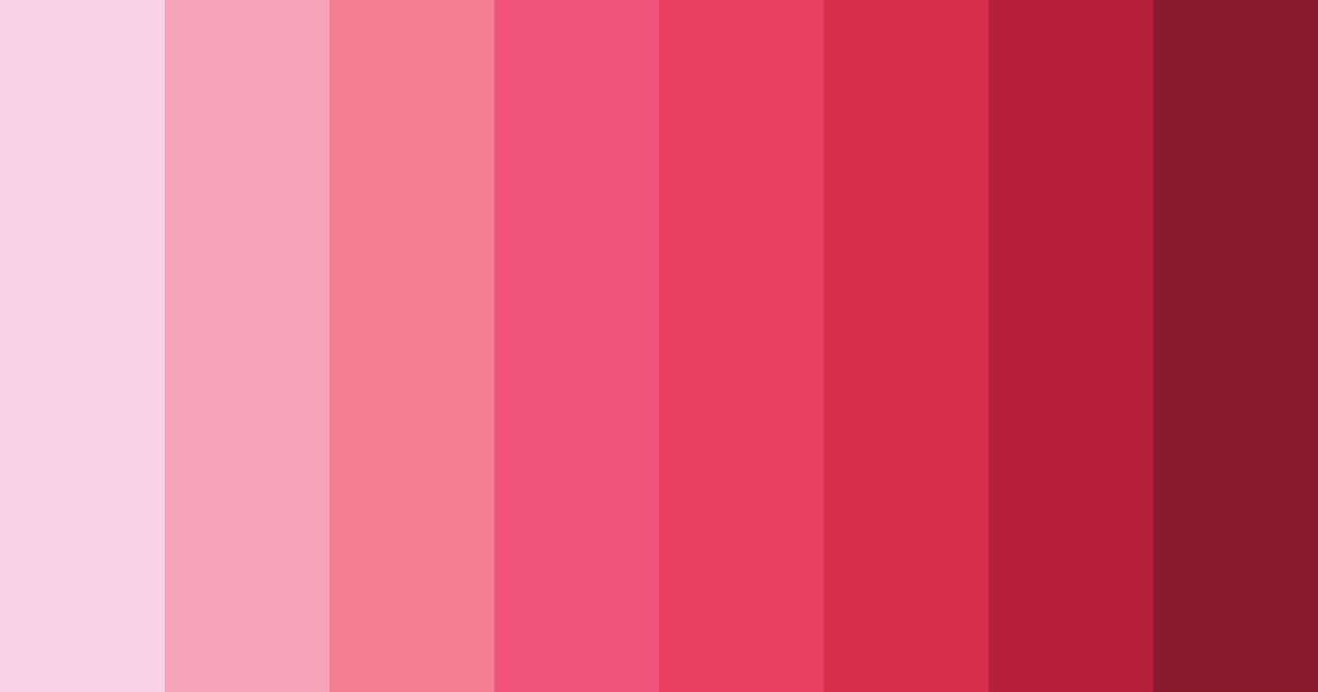 Download shades of rosa color palette PNG image (landscape)