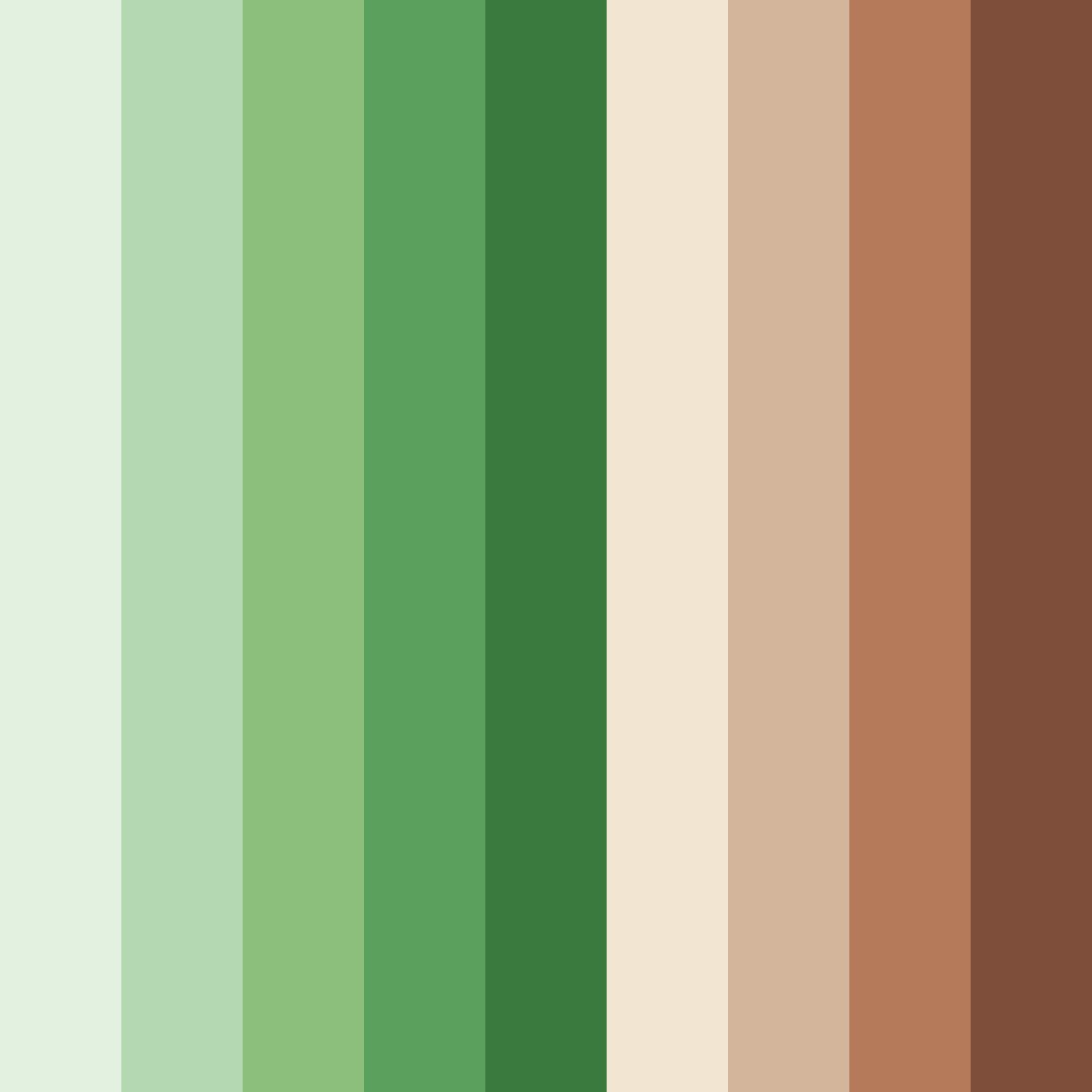 Download autumn grove color palette PNG image (square)
