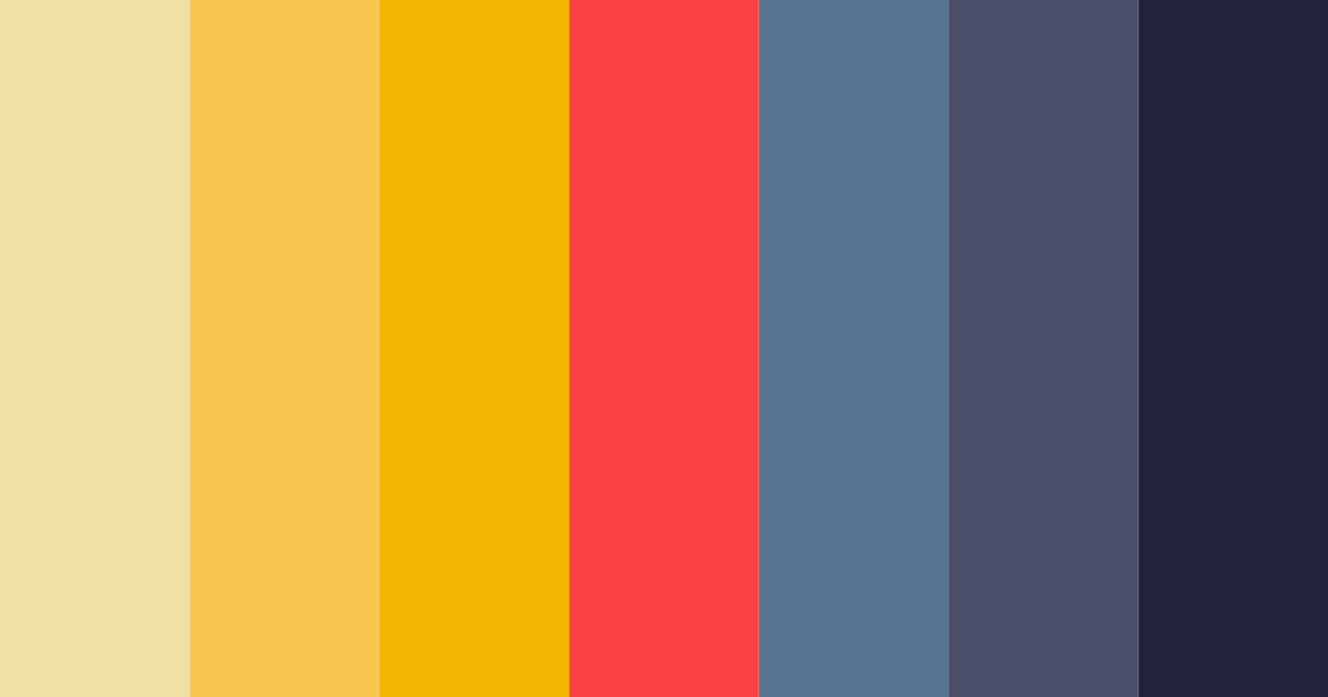 Download vibrant blue sunset color palette PNG image (landscape)