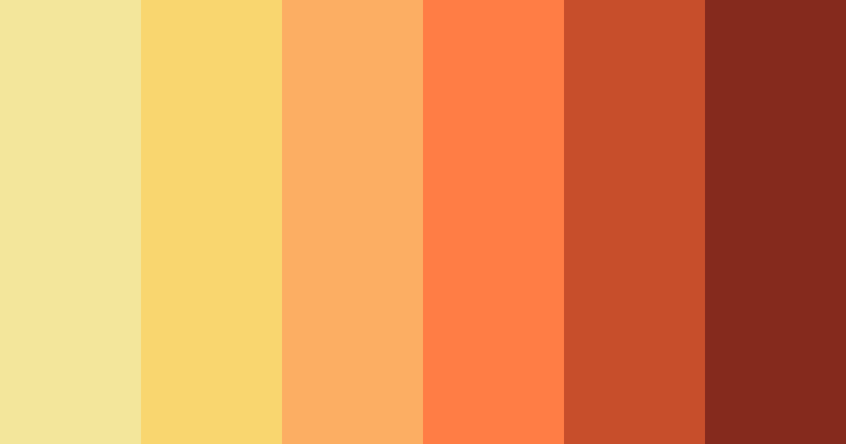 Download warm sunset color palette PNG image (landscape)