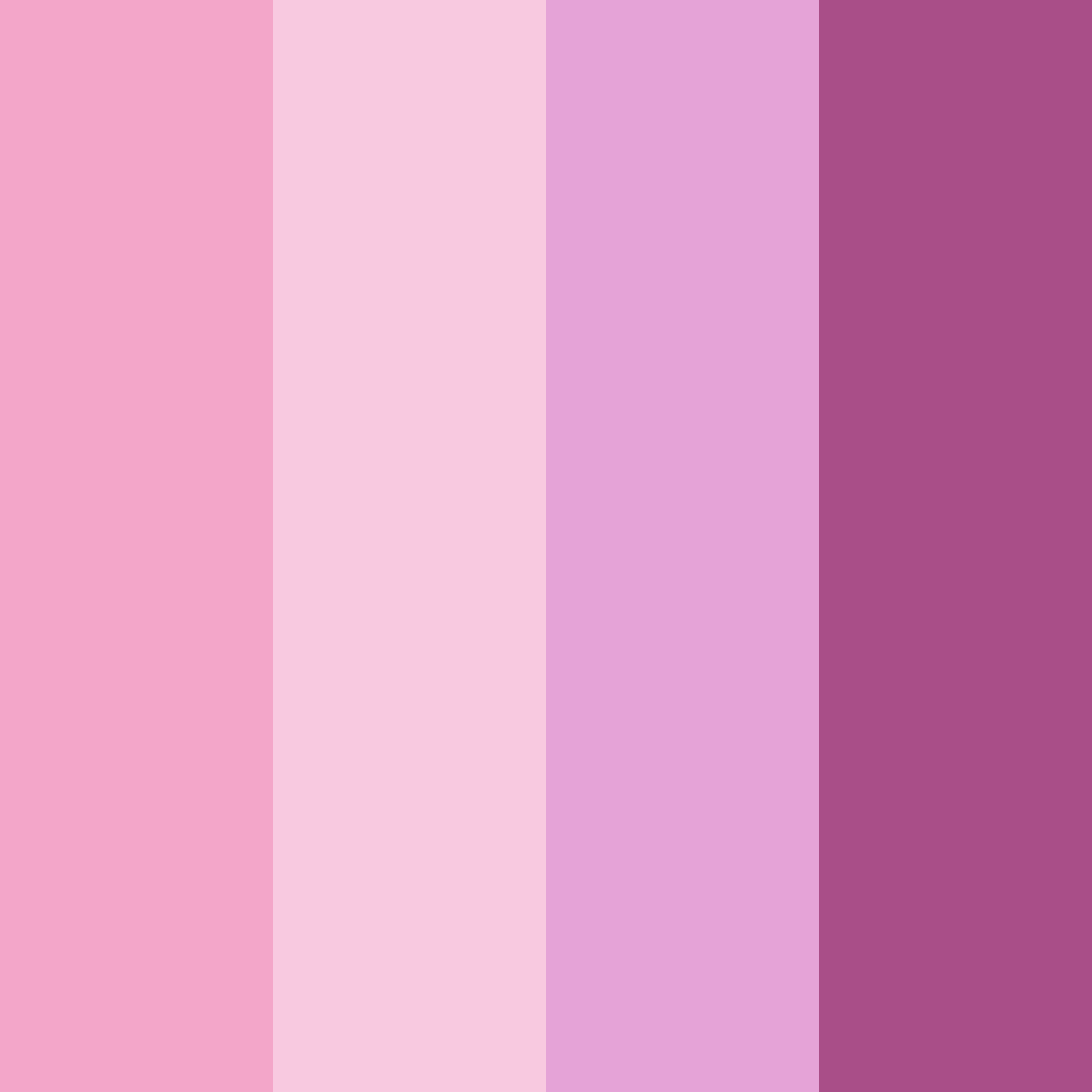 Download pink vibes color palette PNG image (square)