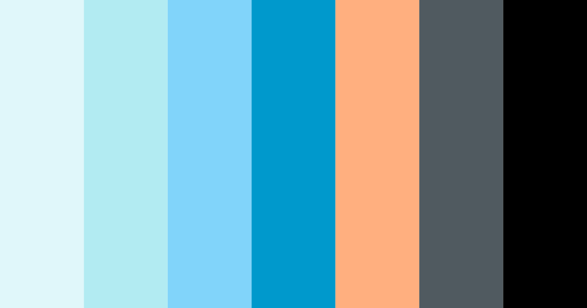 Download bright blue color palette PNG image (landscape)