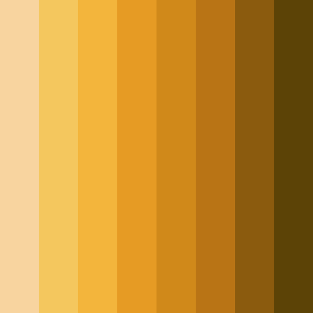 Download gold shades color palette PNG image (square)