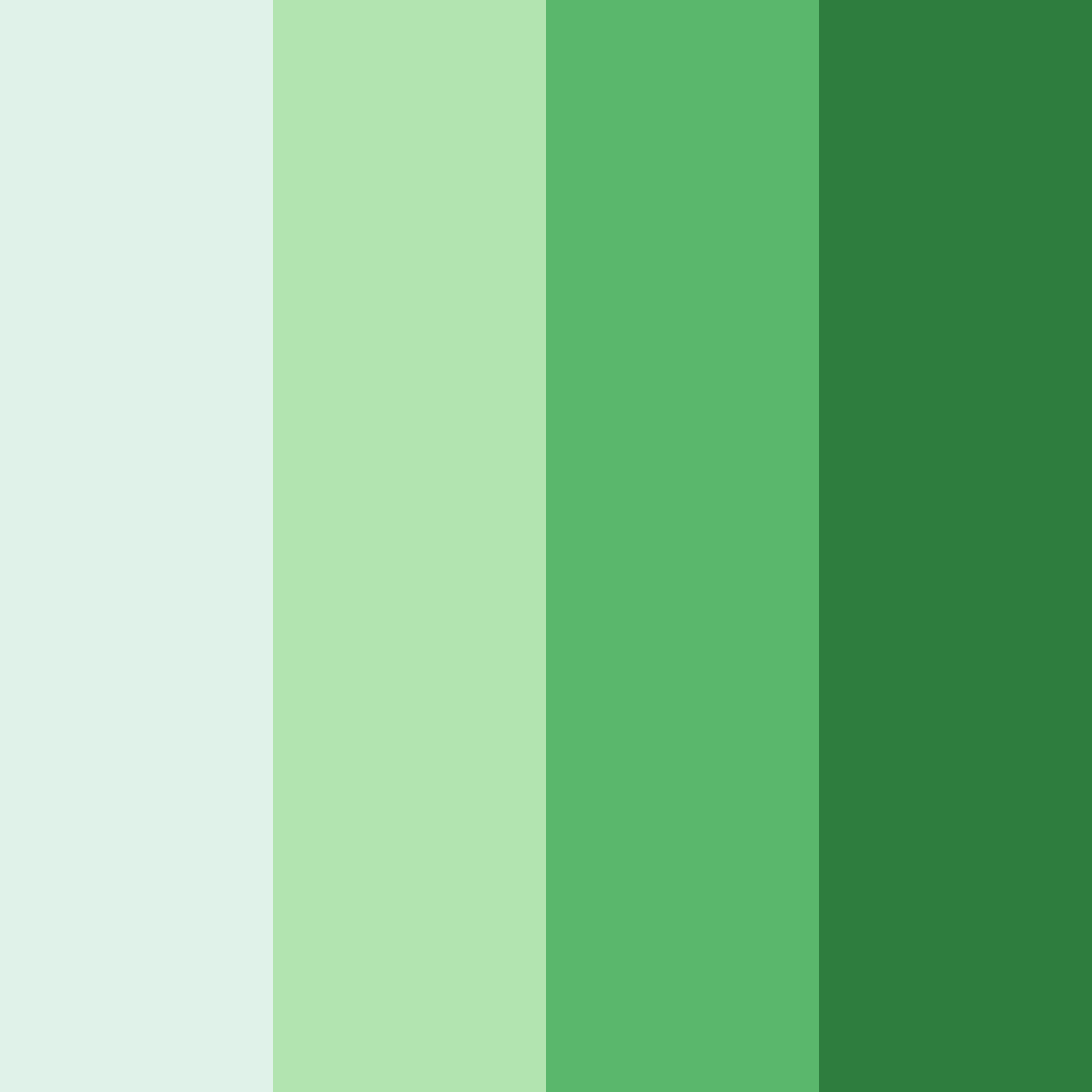 Download luxury green color palette PNG image (square)
