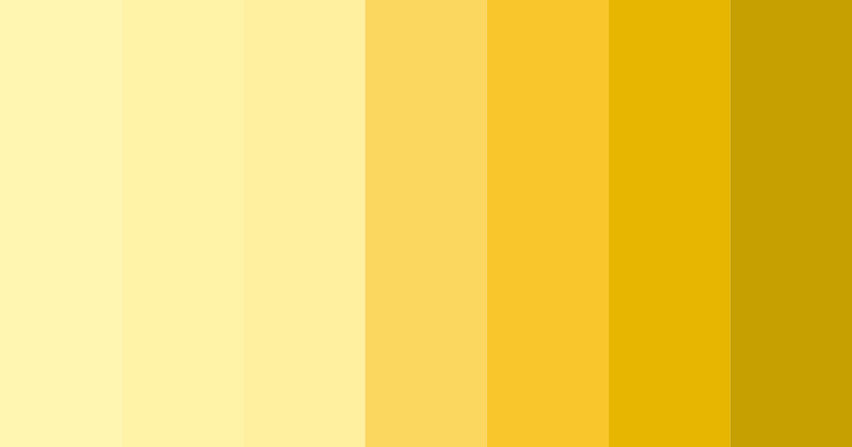 Download light yellow sunshine color palette PNG image (landscape)