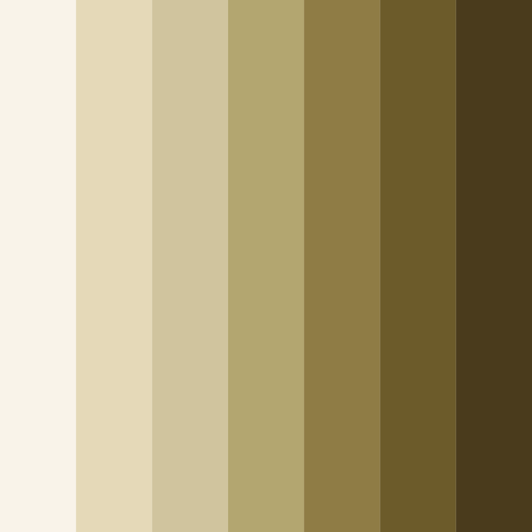 Download creamy earth color palette PNG image (square)