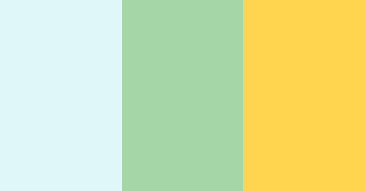 Download shades of blue green yellow color palette PNG image (landscape)