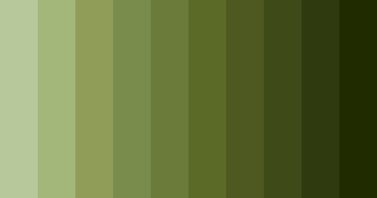 Download dark green moss color palette PNG image (landscape)