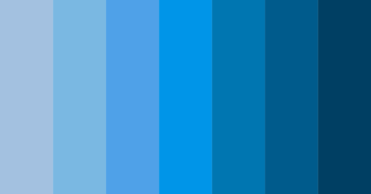 Download sky blue shades color palette PNG image (landscape)