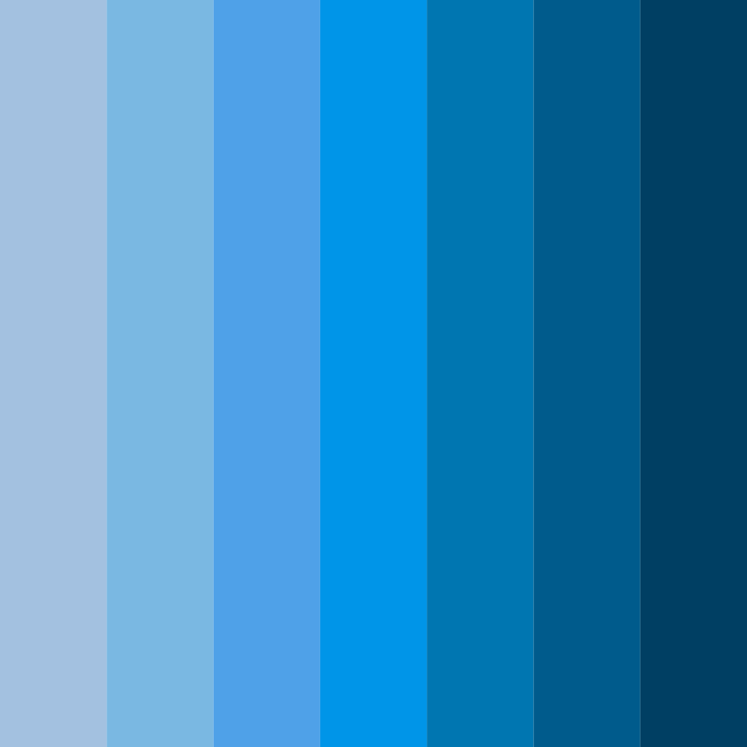 Download sky blue shades color palette PNG image (square)