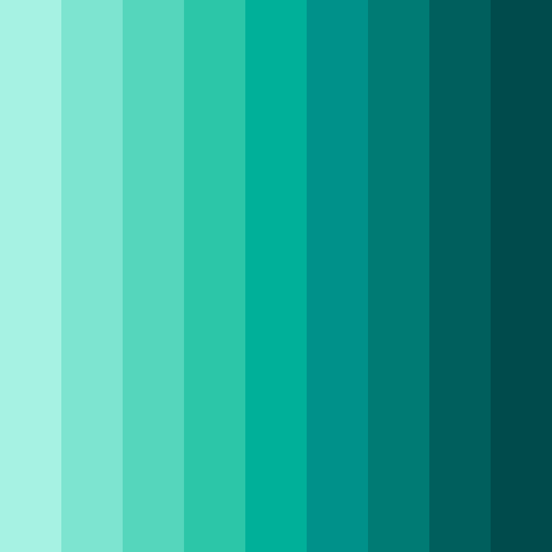 Download teal oasis color palette PNG image (square)