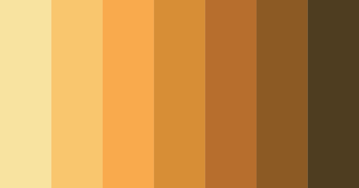 Download golden brown color palette PNG image (landscape)