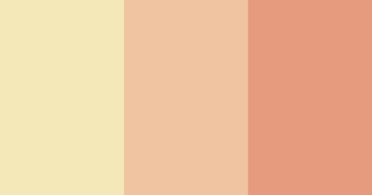 Download peachy tones color palette PNG image (landscape)
