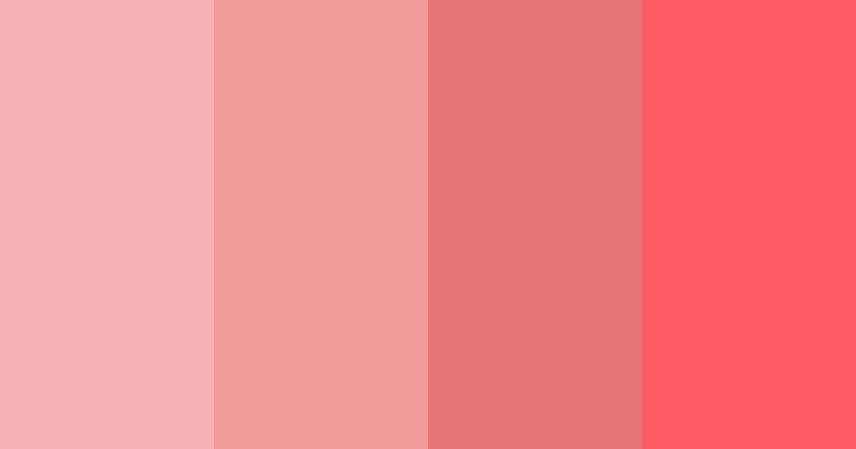 Download shades of pink color palette PNG image (landscape)