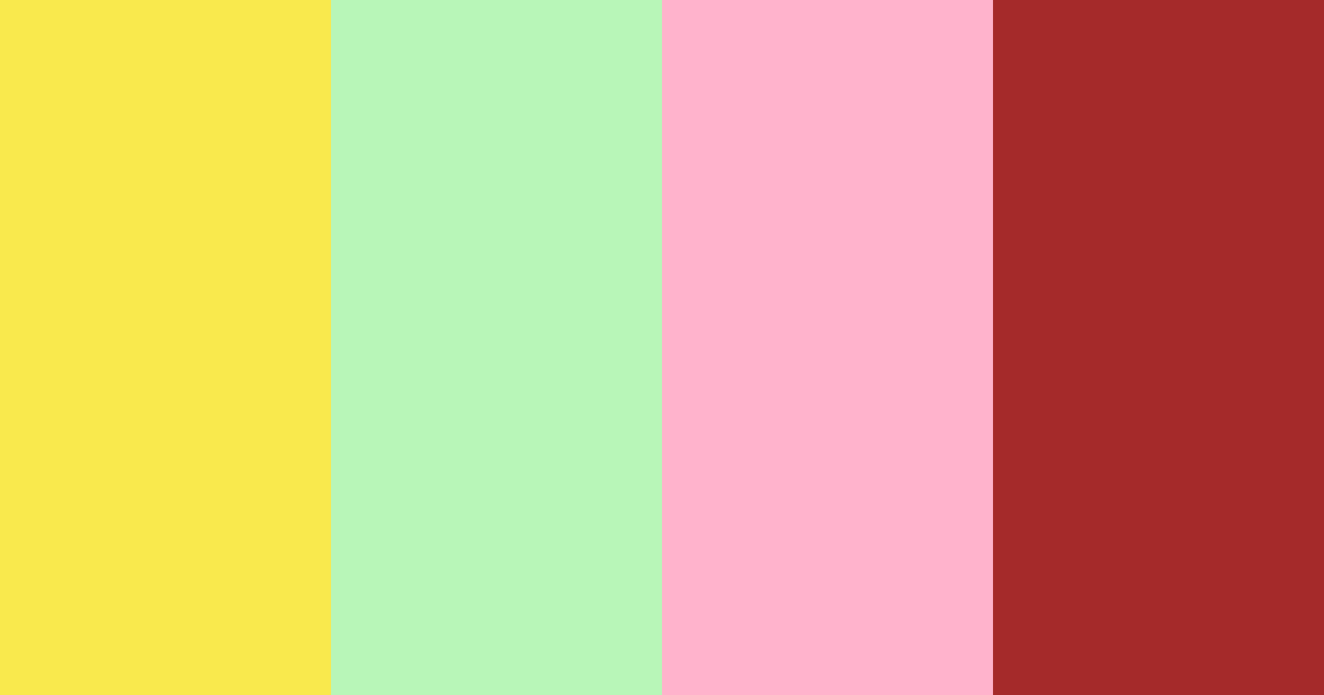 Download yellow blossom color palette PNG image (landscape)