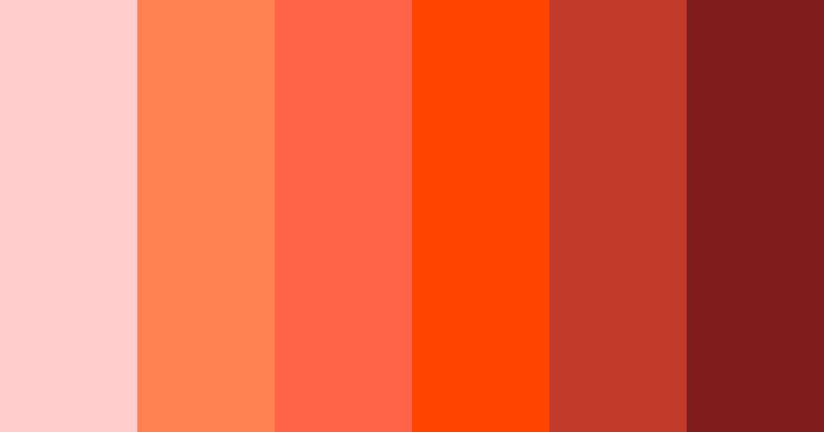 Download tomato red color palette PNG image (landscape)