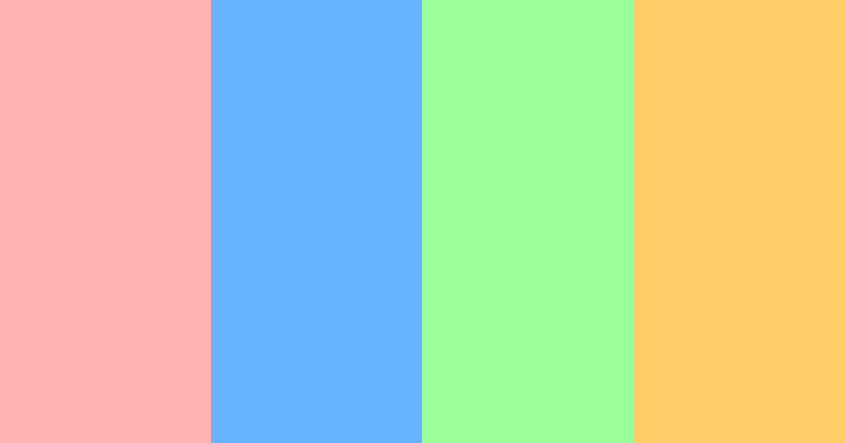 Download tropical breeze color palette PNG image (landscape)