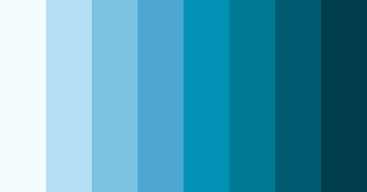 Download ocean breeze serenade color palette PNG image (landscape)