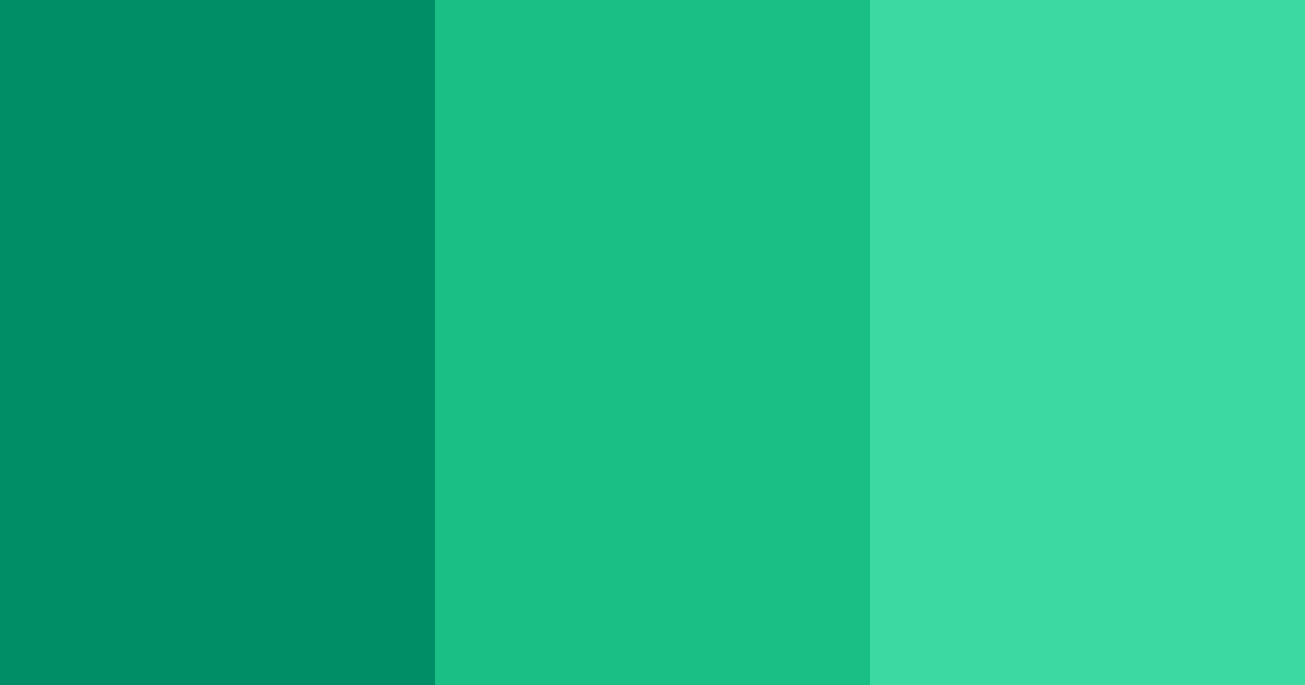 Download shades of green color palette PNG image (landscape)
