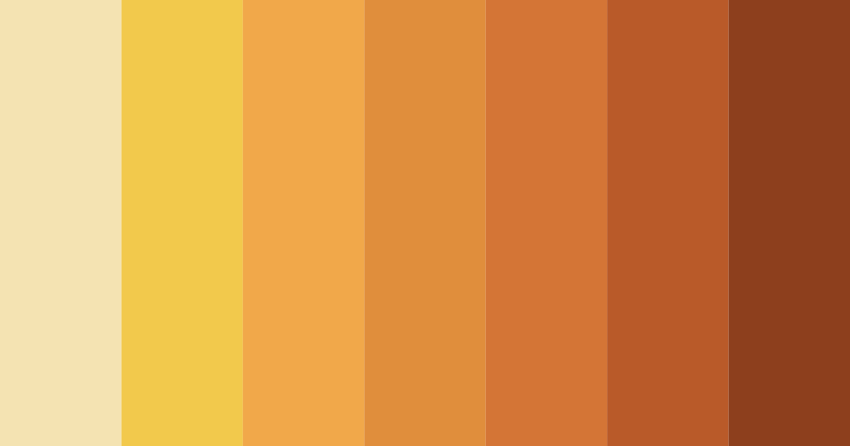 Download warm yellow earth color palette PNG image (landscape)