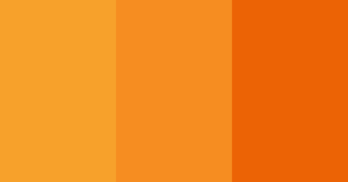 Download bright orange color palette PNG image (landscape)