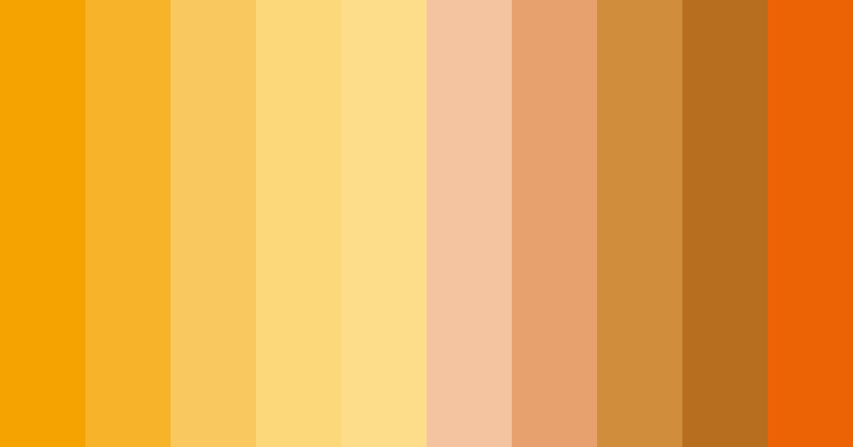 Download orange sunset color palette PNG image (landscape)