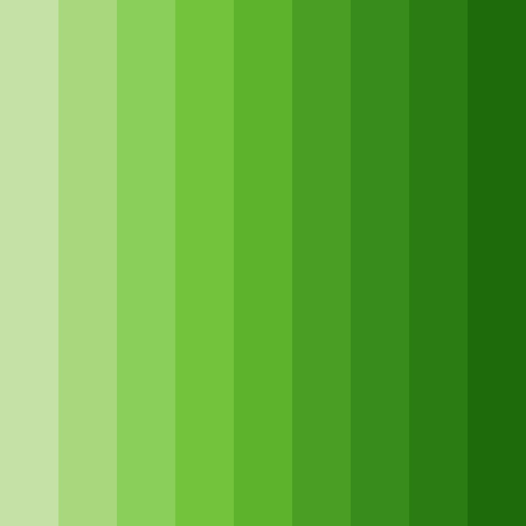 Download shades of dill green color palette PNG image (square)