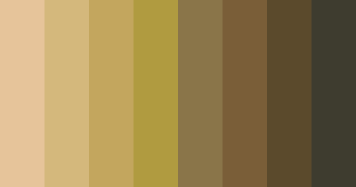 Download brown gold silver color palette PNG image (landscape)
