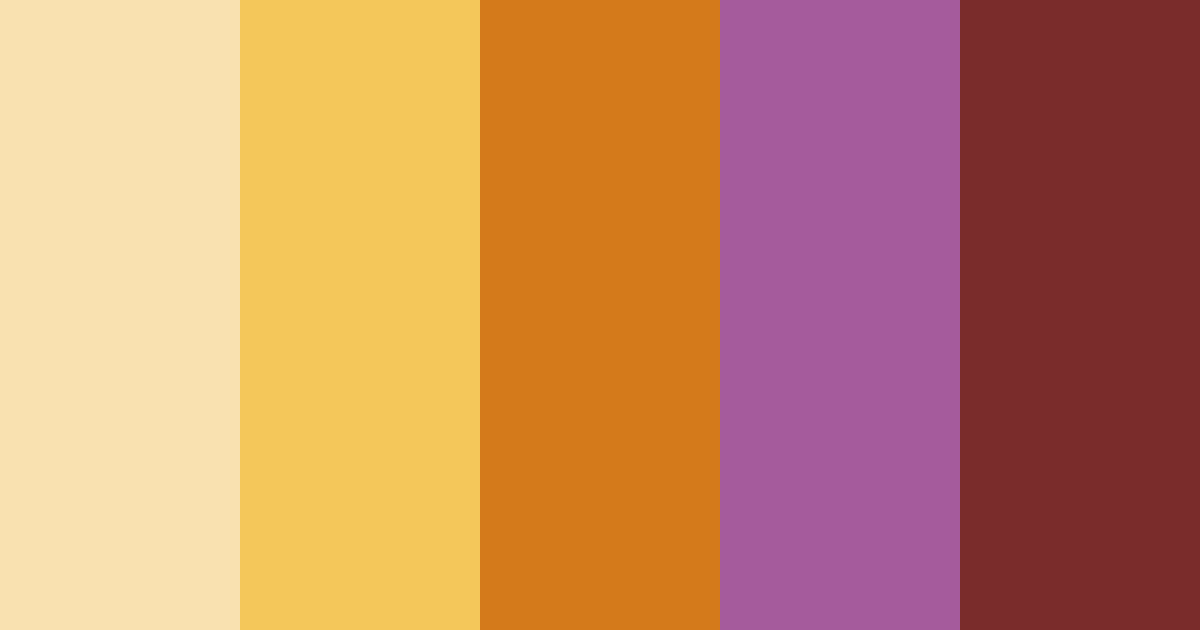 Download vibrant yellow-red-purple color palette PNG image (landscape)