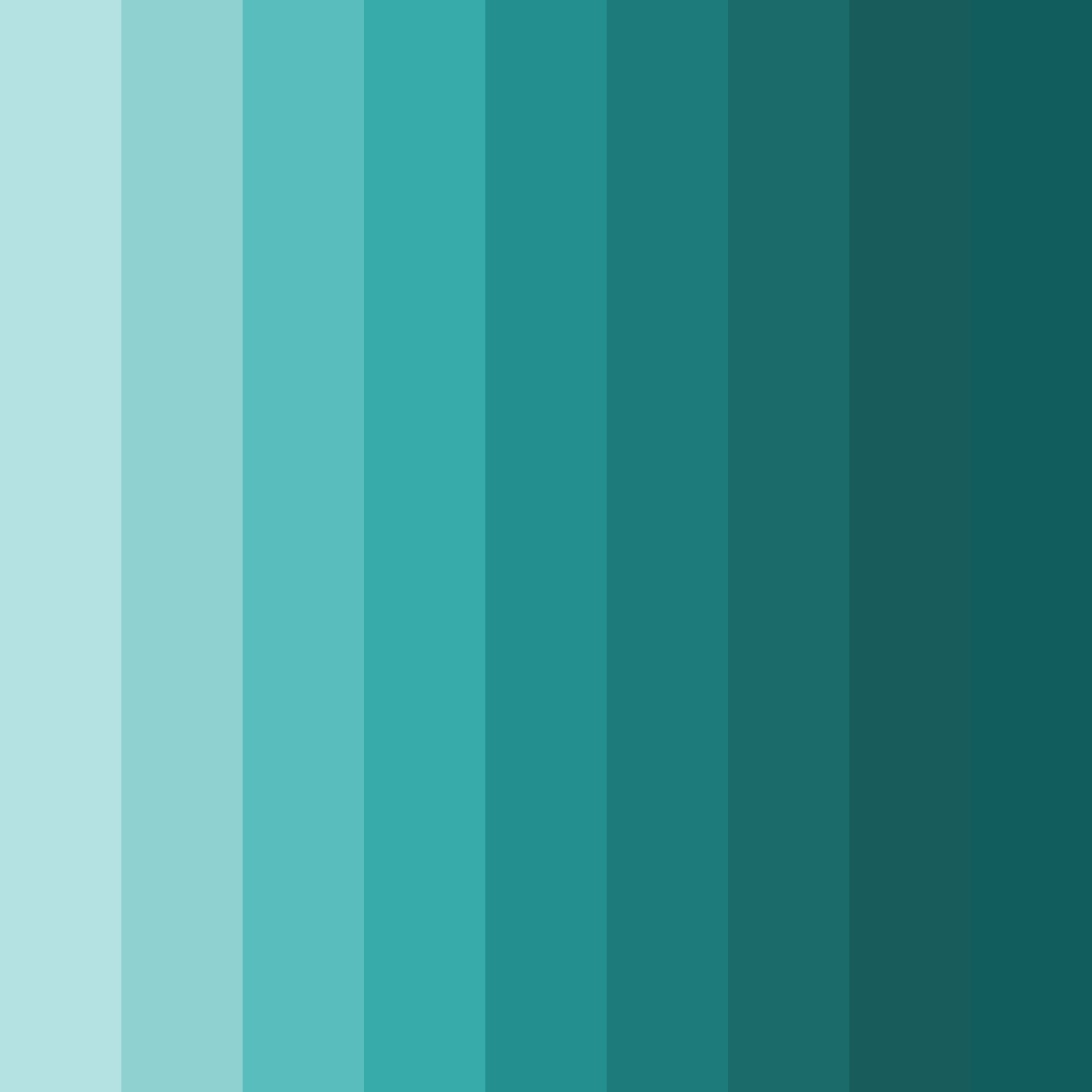 Download tropical teal oasis color palette PNG image (square)