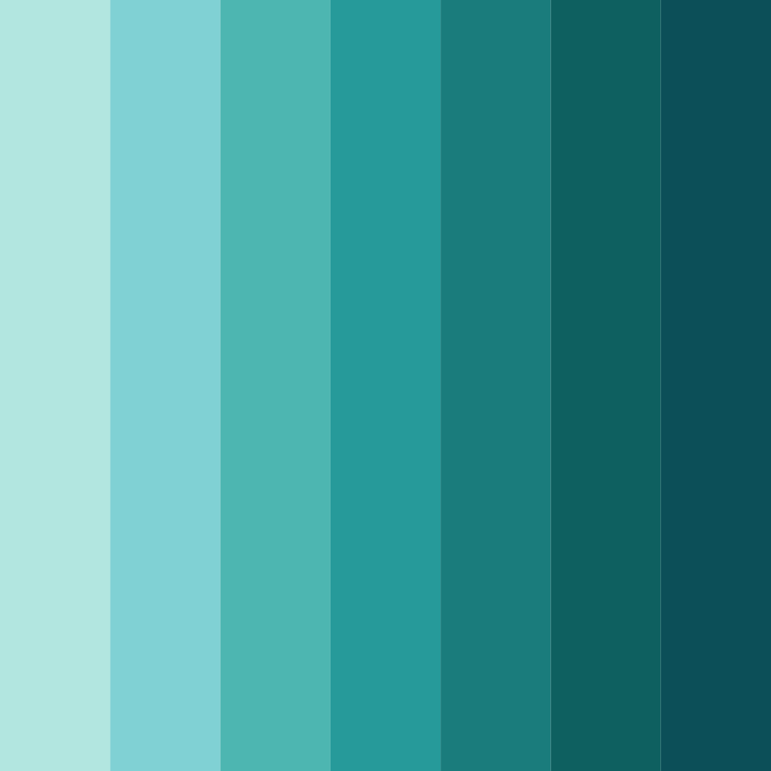 Download teal oasis color palette PNG image (square)