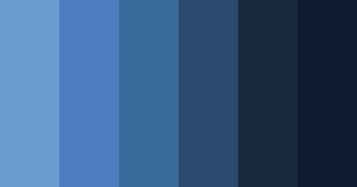 Download midnight blue shades color palette PNG image (landscape)