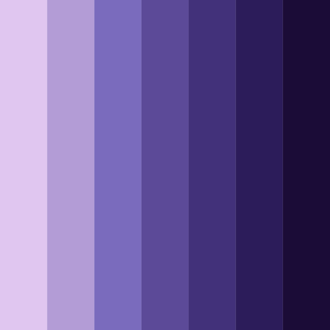 Download purple galaxy color palette PNG image (square)