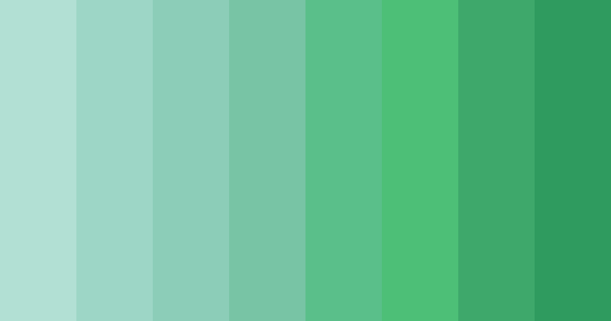 Download minty oasis color palette PNG image (landscape)
