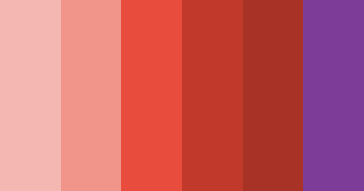 Download molten crimson color palette PNG image (landscape)